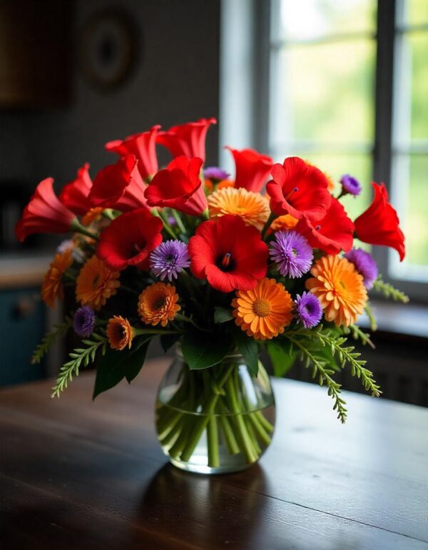 Sweetheart Floral Basket